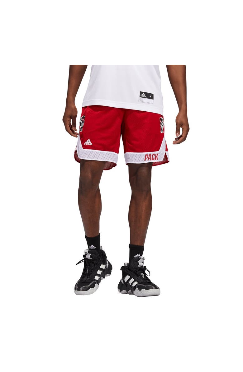 adidas Men's adidas Red NC State Wolfpack Swingman AEROREADY Basketball Shorts, Alternate, color, 