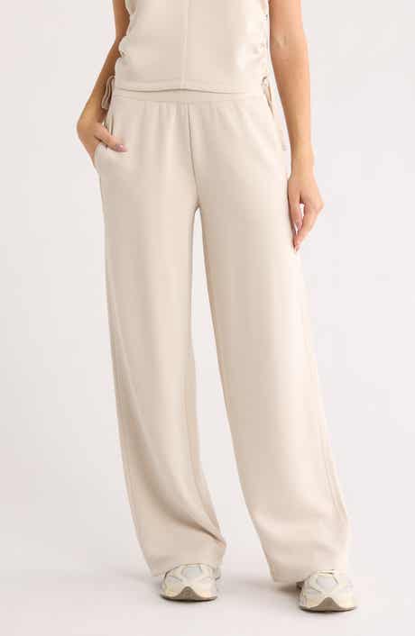 Z by Zella Whisper Knit High Waist Wide Leg Pants