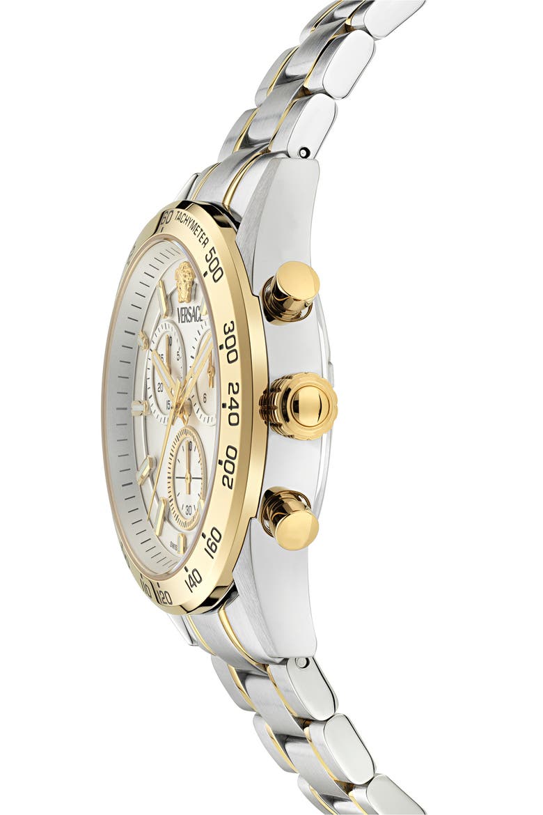 V-Code Chronograph Bracelet Watch, 41mm, Alternate, color, TWO TONE