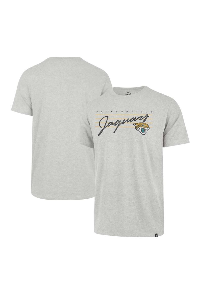Men's '47 Gray Jacksonville Jaguars Downburst Franklin T-Shirt, Main, color, Gray