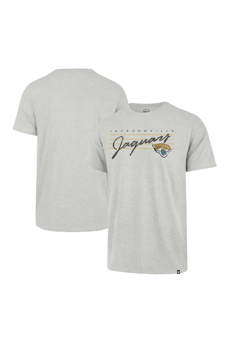 '47 Men's '47 Gray Jacksonville Jaguars Downburst Franklin T-Shirt, Main, color, Gray