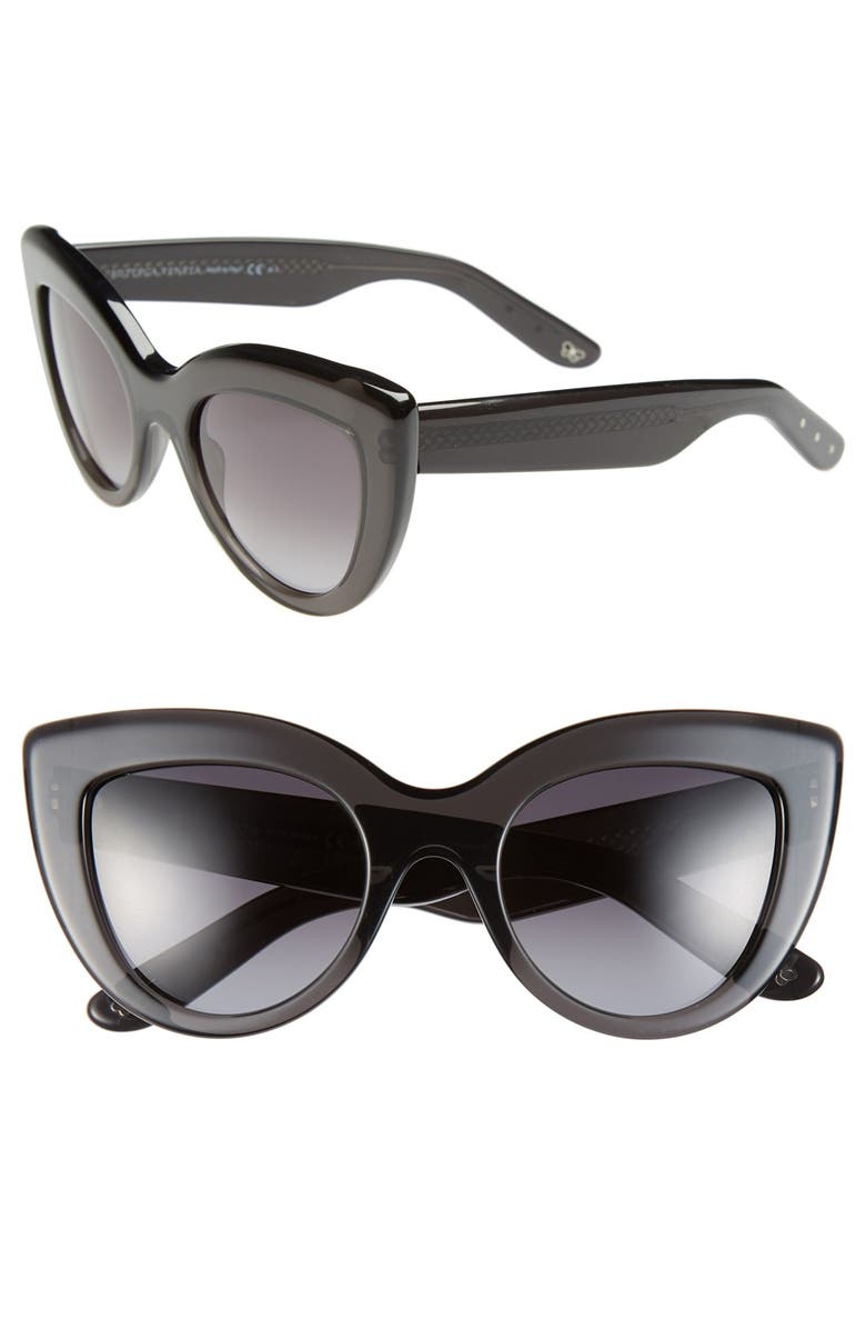 Bottega Veneta 50mm Cat Eye Sunglasses, Main, color, 