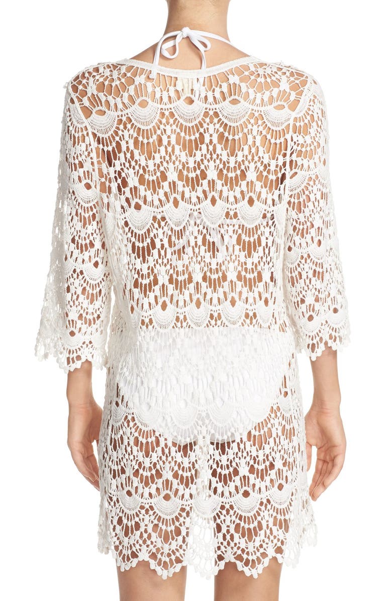 Surf Gypsy Crochet Cover-Up Tunic, Alternate, color,