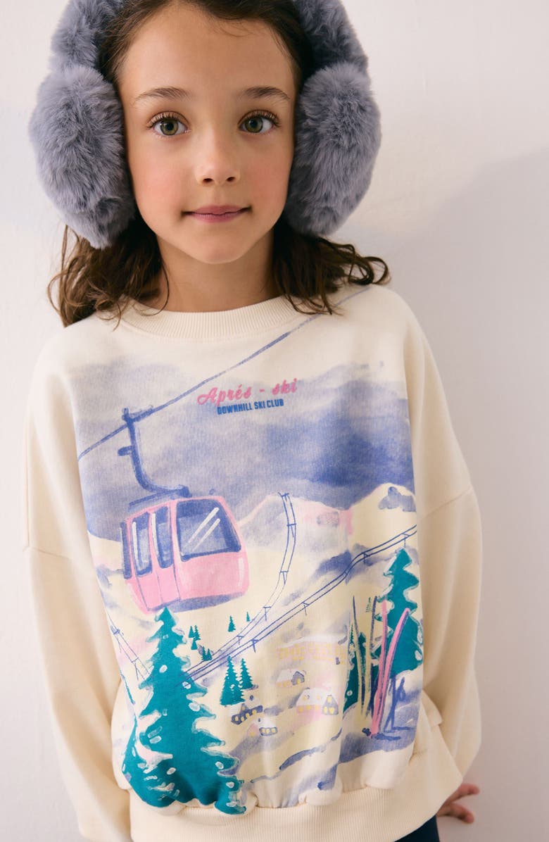 NEXT Kids' Après Ski Graphic Sweatshirt, Alternate, color,