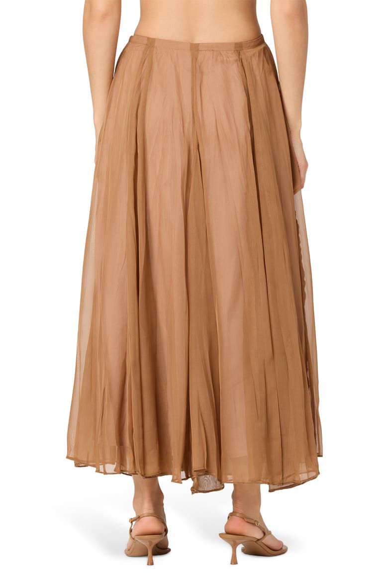 Fiori Maxi Skirt, Alternate, color, WALNUT