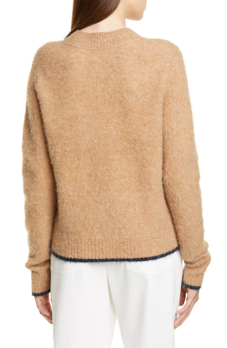 Vince Tipped Alpaca & Merino Wool Blend Crewneck Sweater, Alternate, color,