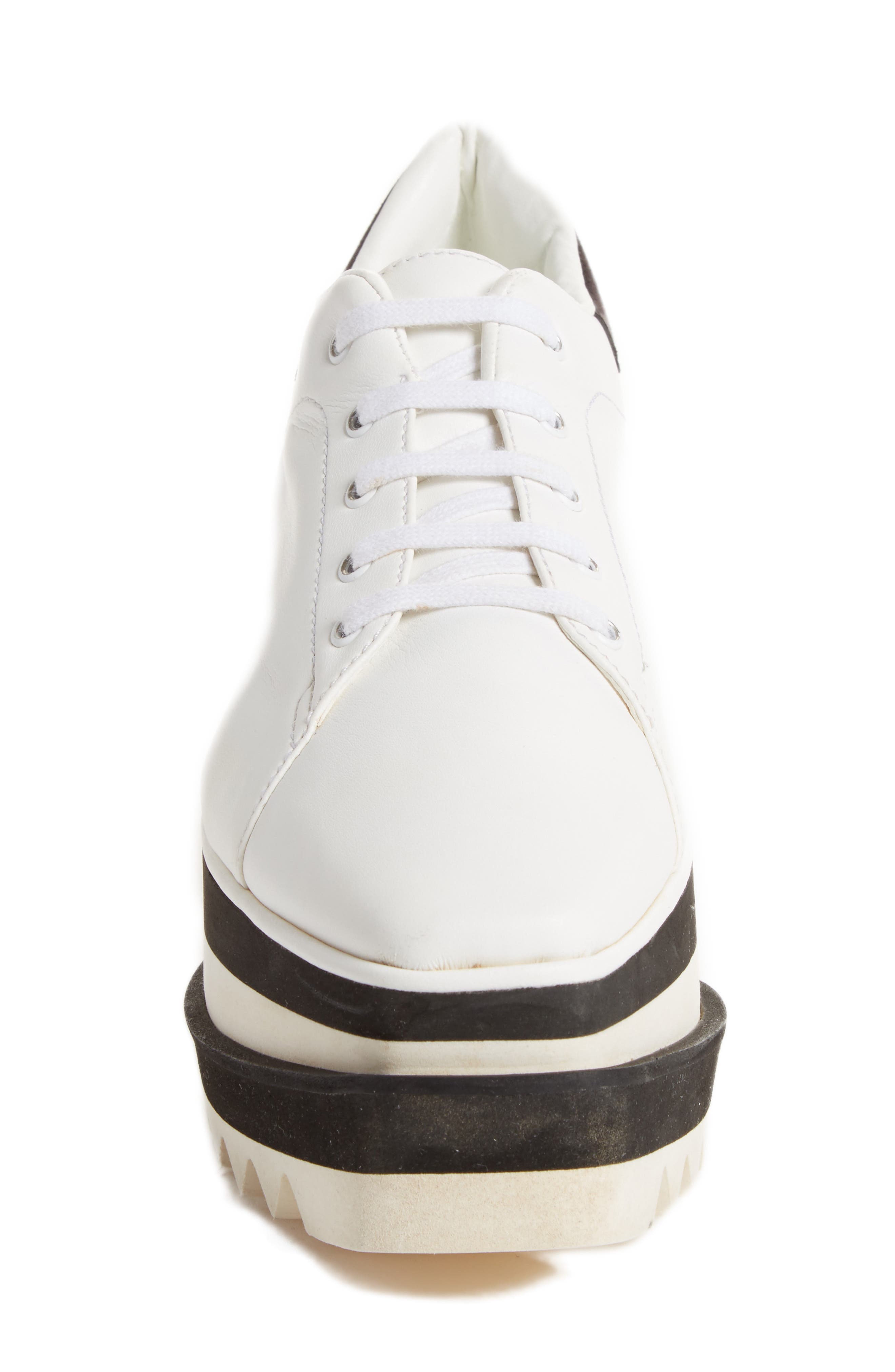 Sneak-Elyse Platform Sneaker, Alternate, color, WHITE/ BLACK