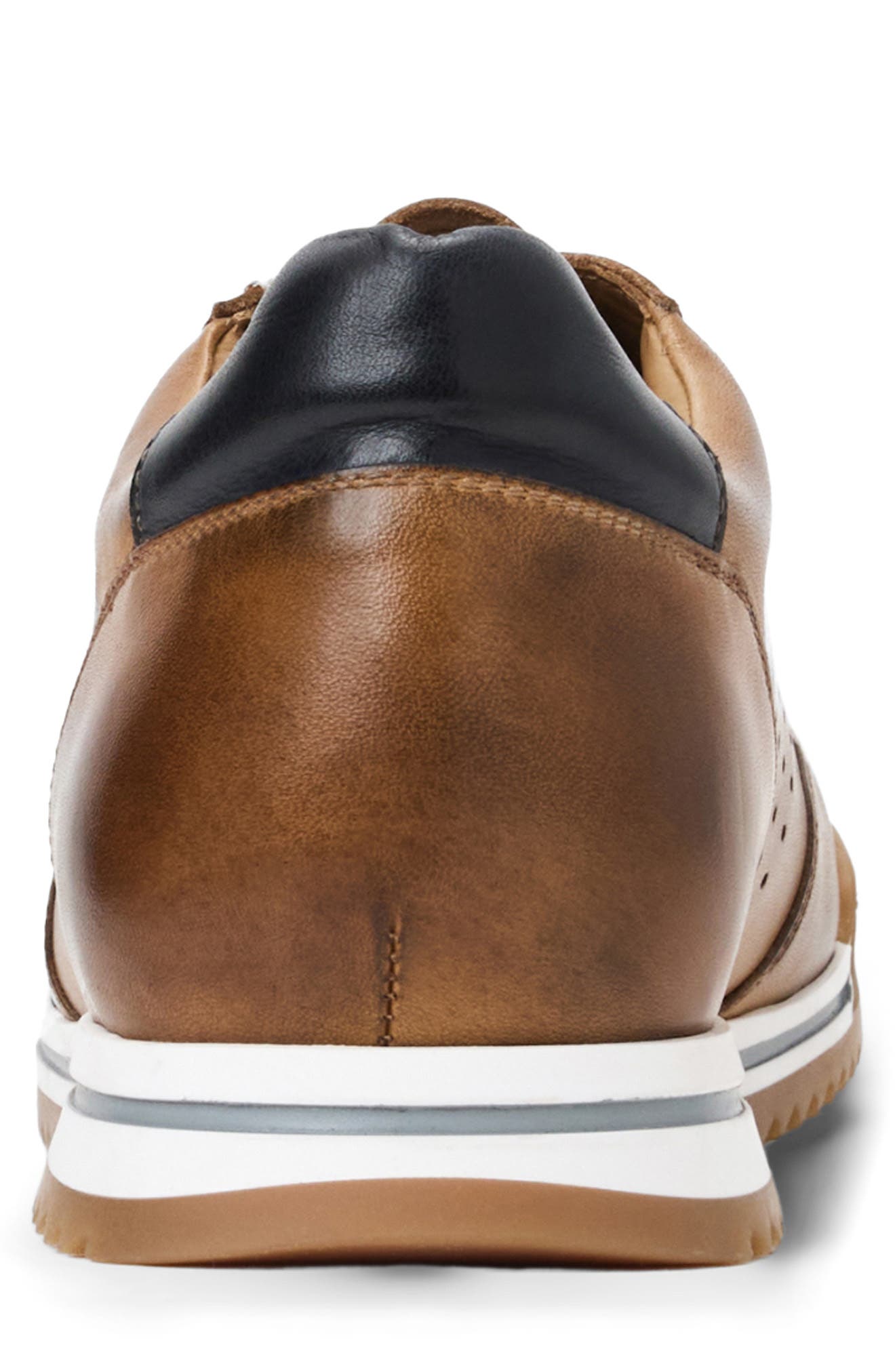 Brozzi Low Top Leather Sneaker, Alternate, color, COGNAC CALF