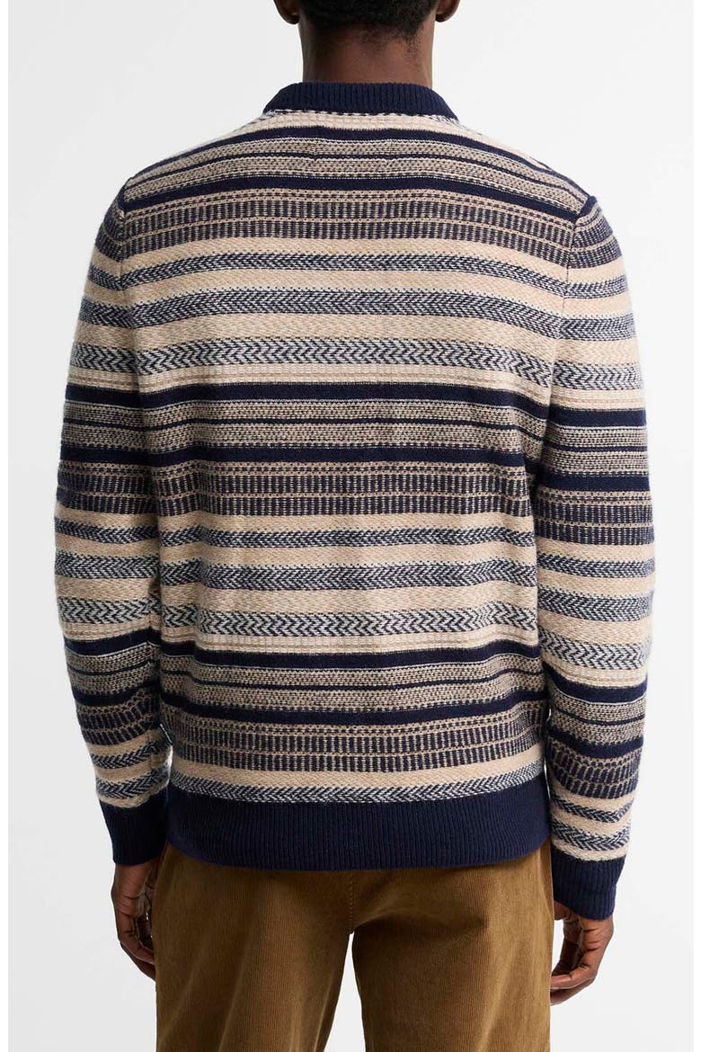 Highsted Fair Isle Wool Crewneck Sweater, Alternate, color, NAVY