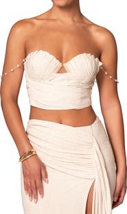 JLUXLABEL Arielle Corset Crop Top