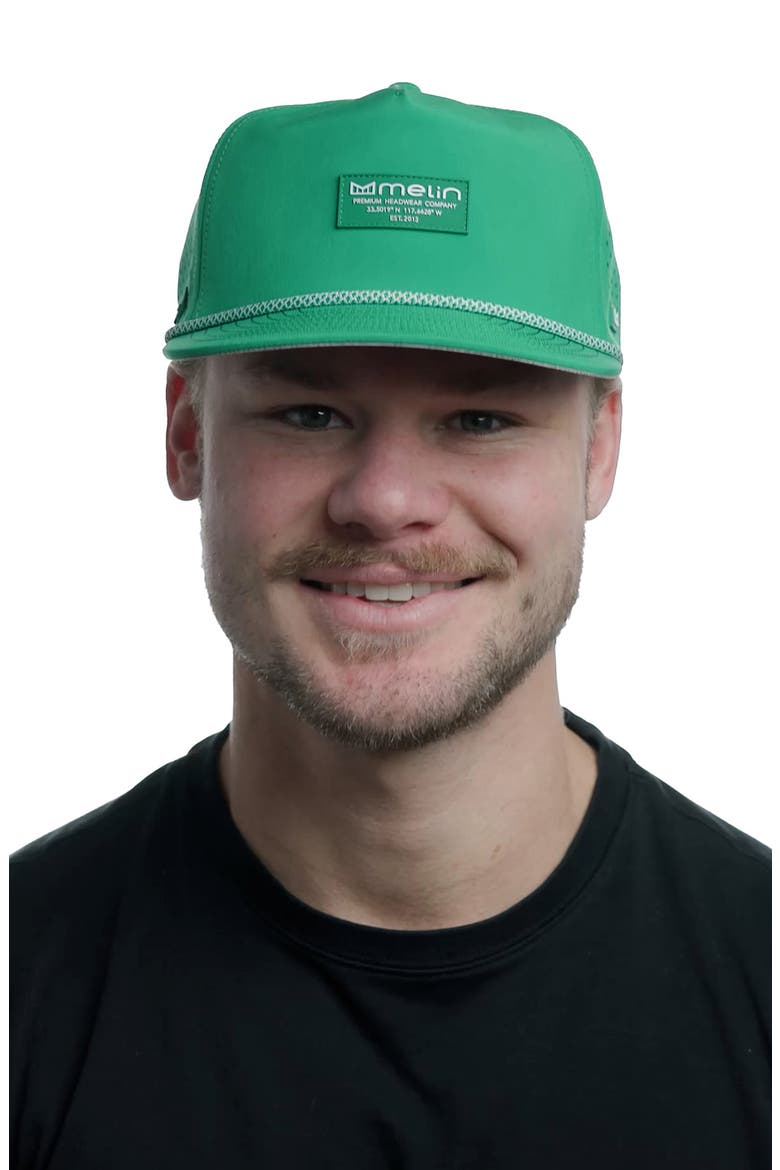 Coronado Brick Hydro Performance Snapback Hat, Alternate, color, KELLY GREEN