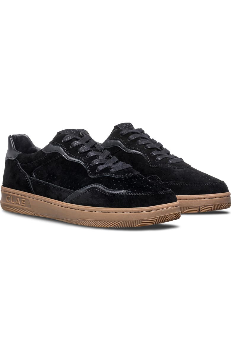 CLAE Haywood Leather Sneaker, Main, color, Black Dark Gum