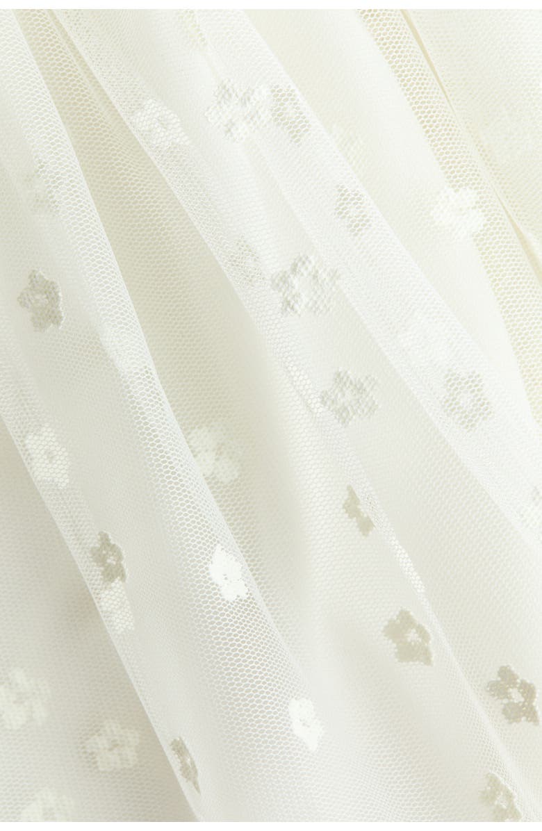 H&M Tulle Skirt Dress, Alternate, color, Cream/Flowers