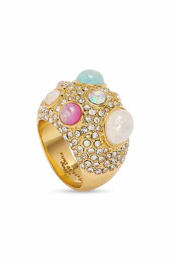 Kurt Geiger London Domed Pavé Cocktail Ring