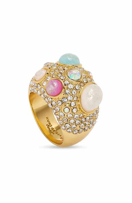 Kurt Geiger London Domed Pavé Cocktail Ring