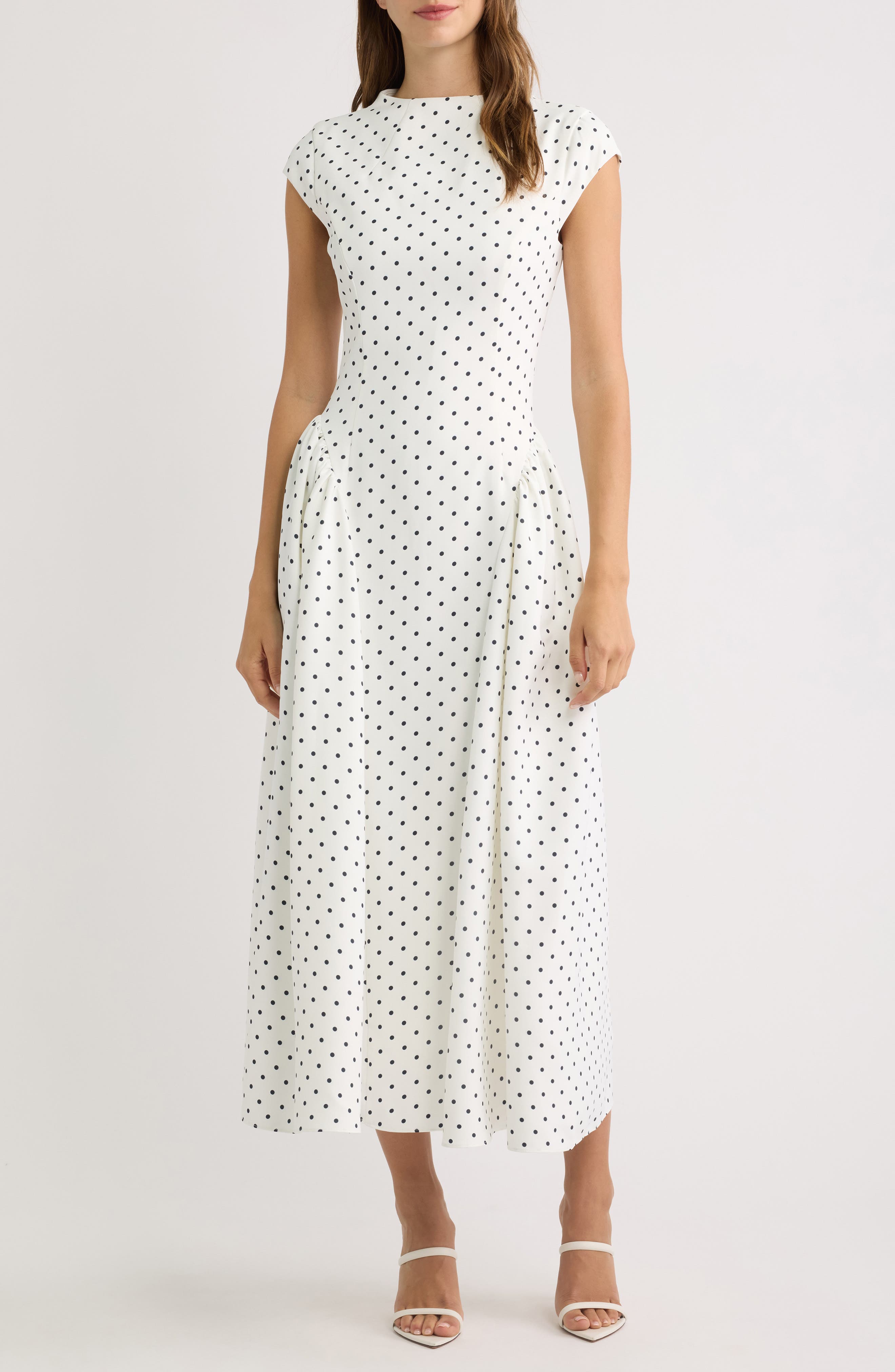 selected WHITE POLKA DOT