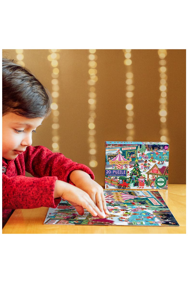 Kids' Christmas Village 20-Piece Puzzle, Alternate, color, MULTI
