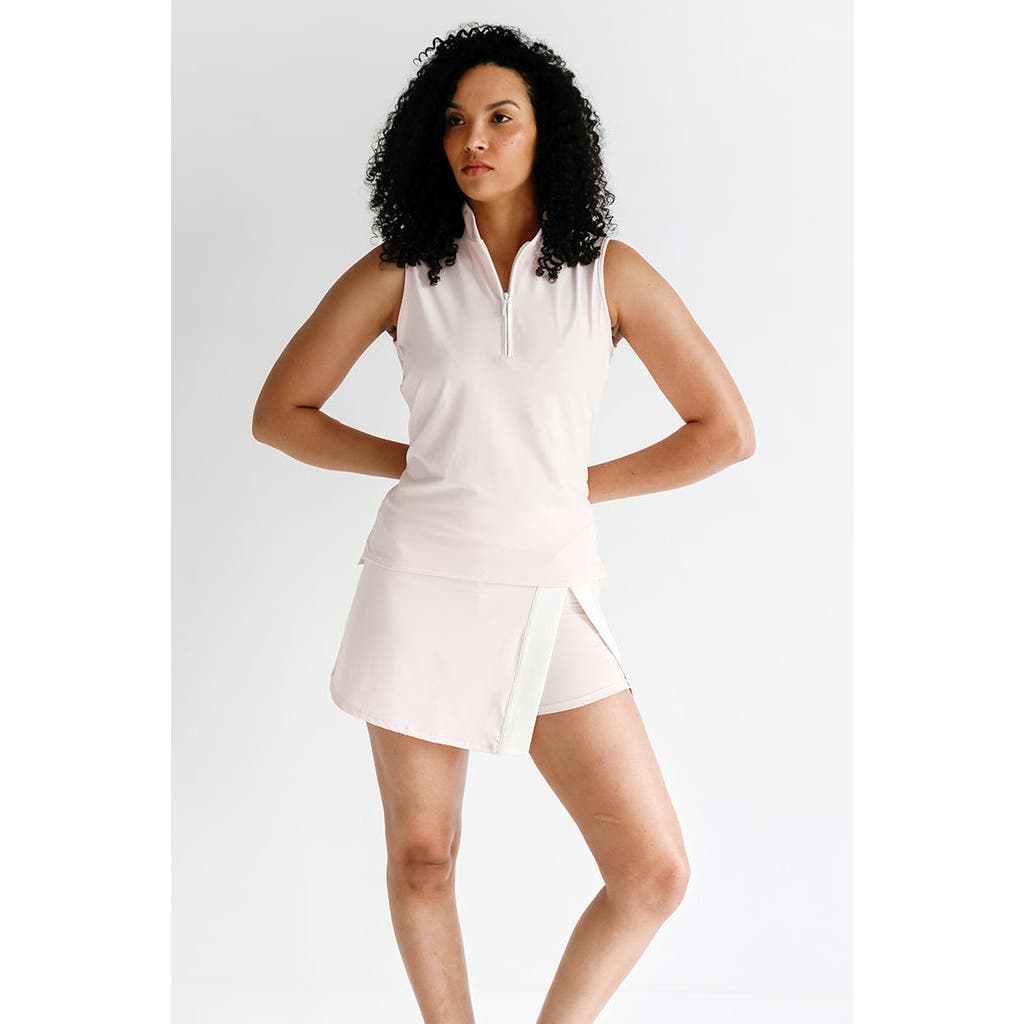 Beldrie Drive Mock Top In Pink