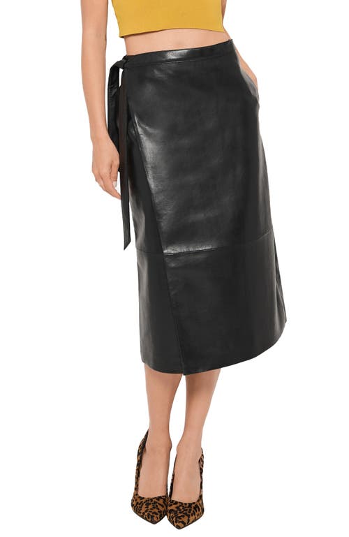 As B Y Df Tallulah Leather Skirt In Black