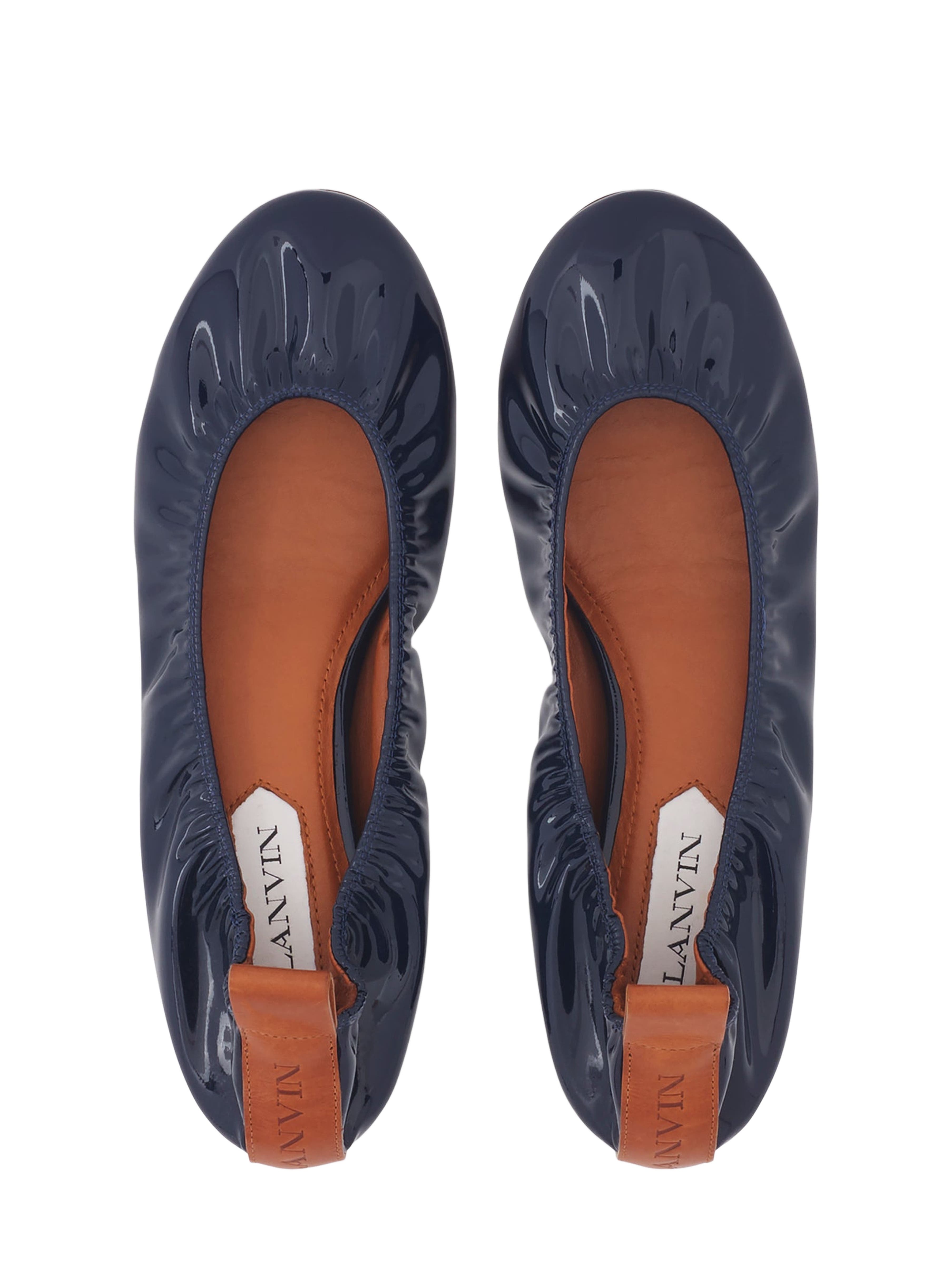 Lanvin The Ballerina Flat In Patent Leather, Alternate, color, 