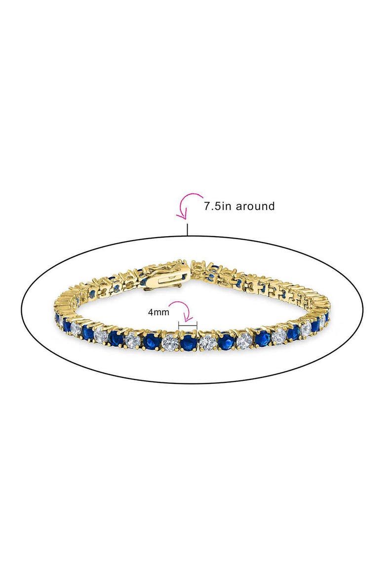 CZ Tennis Bracelet, Alternate, color, BLUE