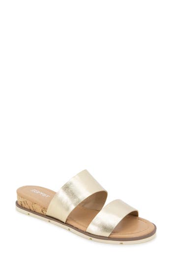 Esprit Dansel Wedge Slide Sandal In Gold