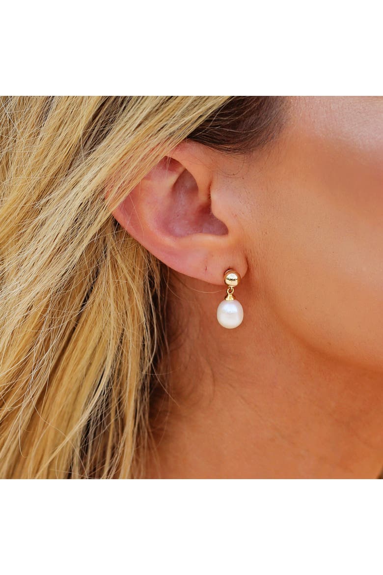 Coraline Pearl Earrings, Alternate, color, Ivory