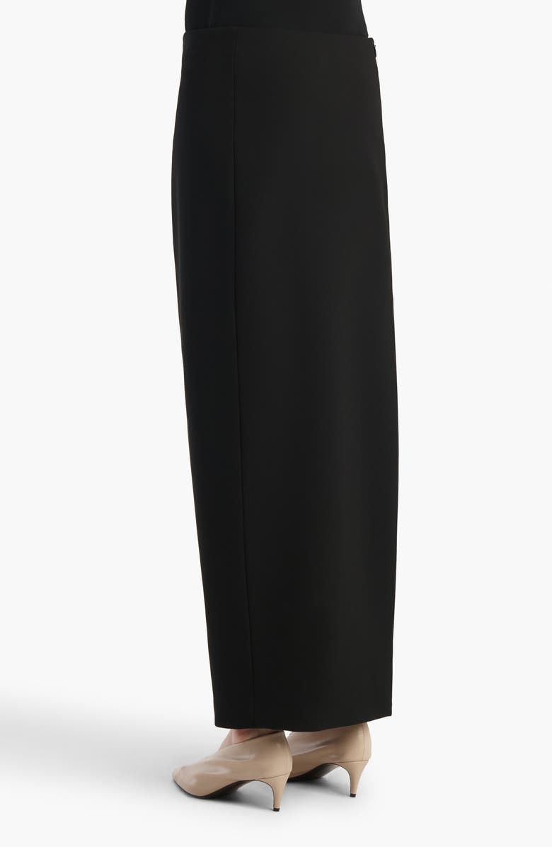 Khaite Lyle Crepe Skirt, Alternate, color, Black