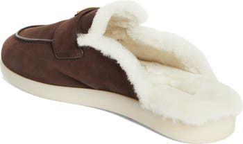 Saint Tropez Faux Shearling Lined Loafer Mule