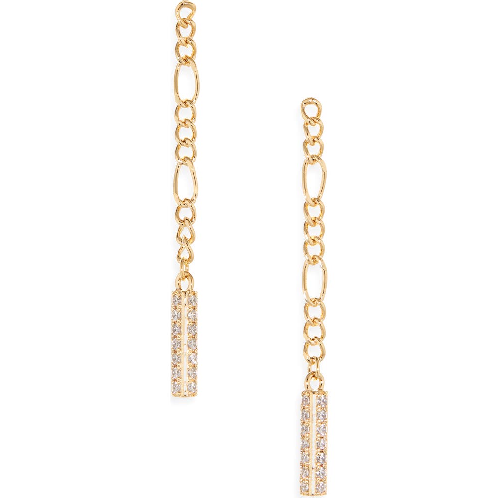 Sterling Forever Audlyn Chain Drop Earrings In Gold