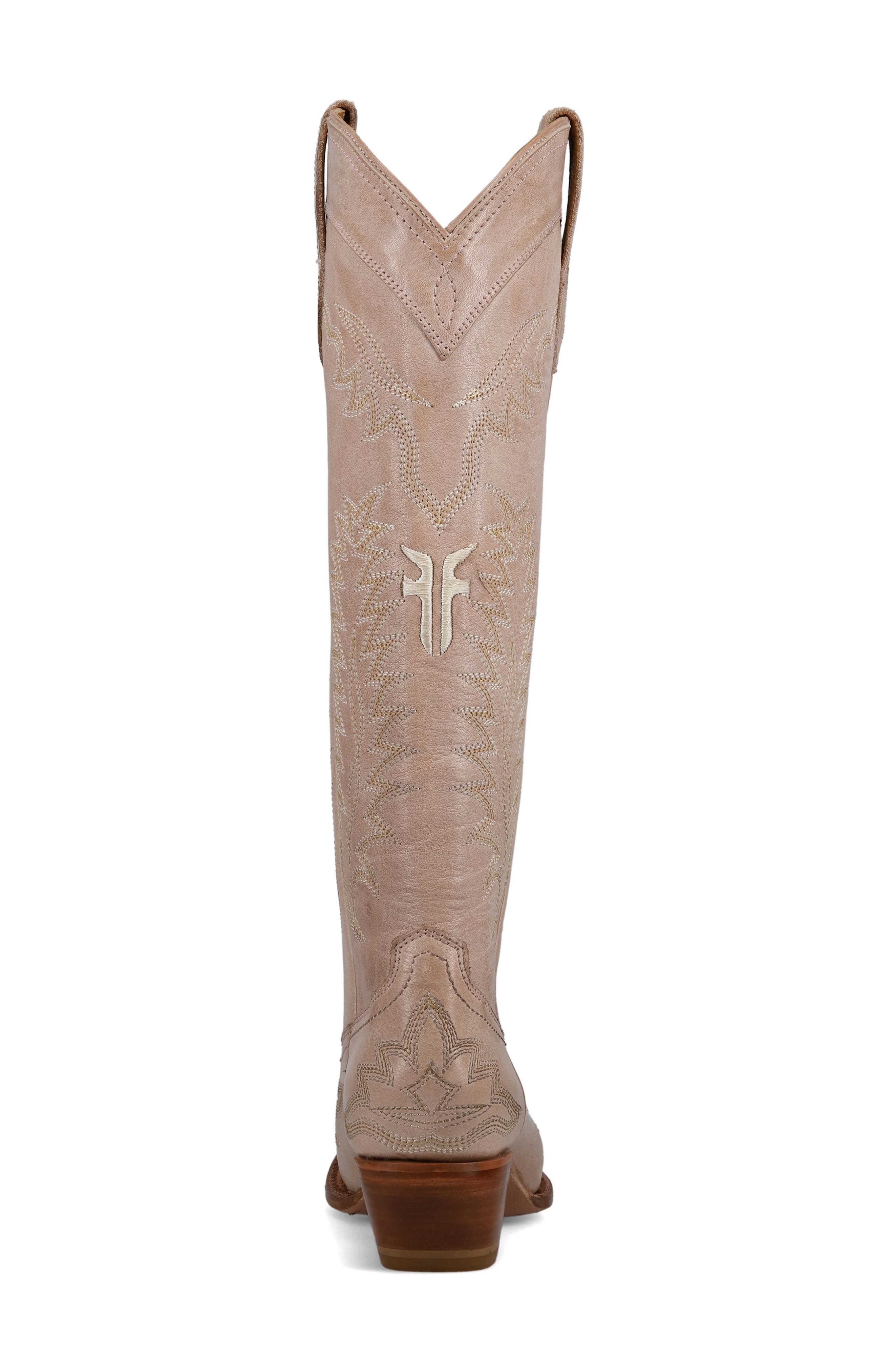 Sacha Knee High Western Boot, Alternate, color, ROSA