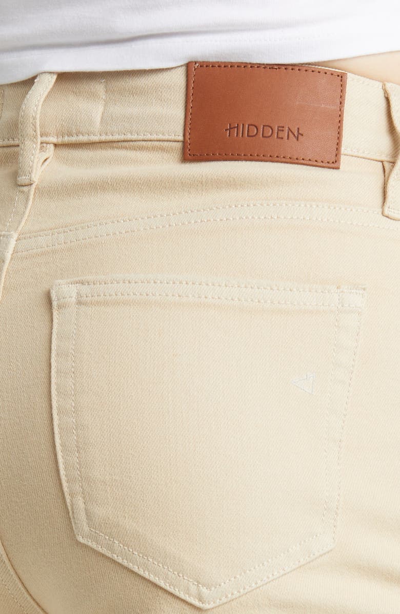 HIDDEN JEANS Distressed Chew Hem Straight Leg Jeans, Alternate, color, 