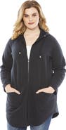 Roaman's Fleece Zip Hoodie Sweatshirt