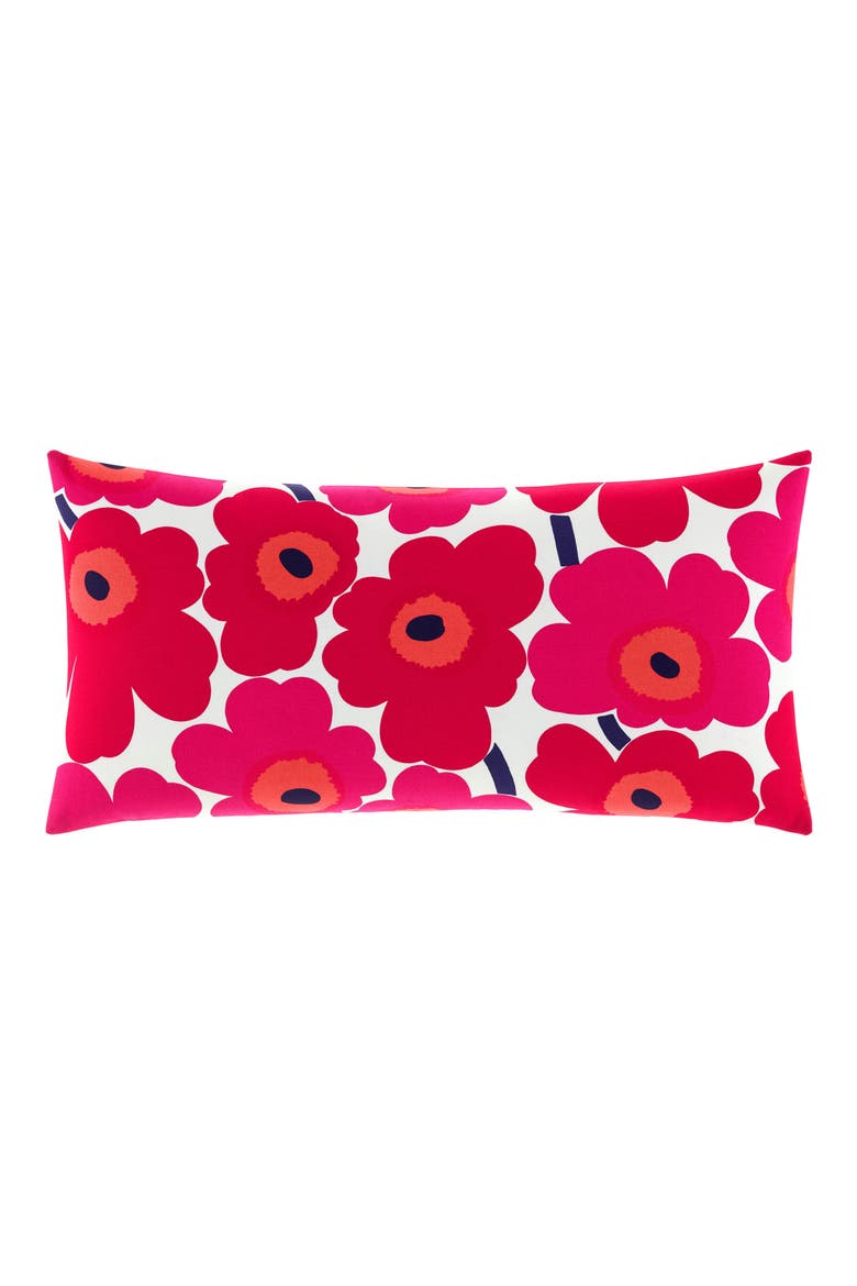 Pieni Unikko Accent Pillow, Main, color, RED