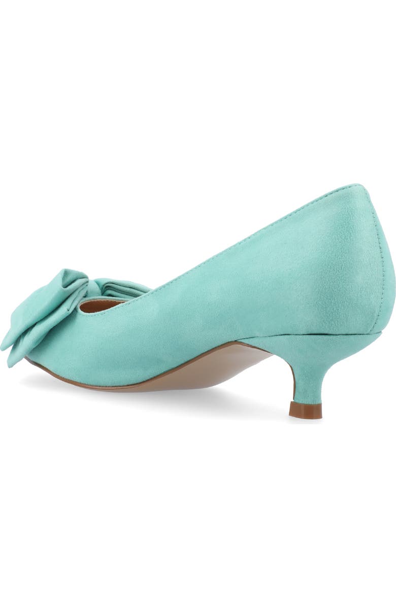 Journee Collection JOURNEE Orana Bow Kitten Heel Pump, Alternate, color, Mint
