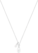 Bearfruit Jewelry Sterling Silver 18k Gold Plated Maisie Pearl Necklace Delicate Gift