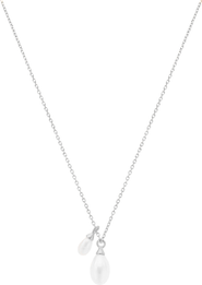 Bearfruit Jewelry Sterling Silver 18k Gold Plated Maisie Pearl Necklace Delicate Gift