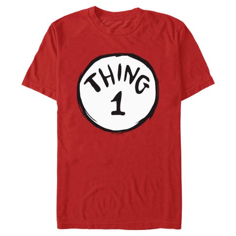 Mens Dr. Seuss Thing 1 Classic Badge T Shirt