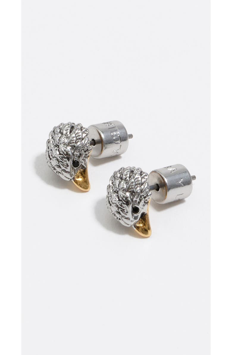 Bimba y Lola Two-Tone Eagle Earrings, Alternate, color, Dark Silver
