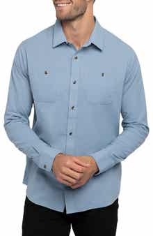 Cloud Flannel Button-Up Shirt
