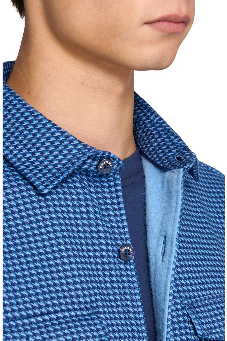 Houndstooth Shirt Jacket, Alternate, color, NAVY/BLUE