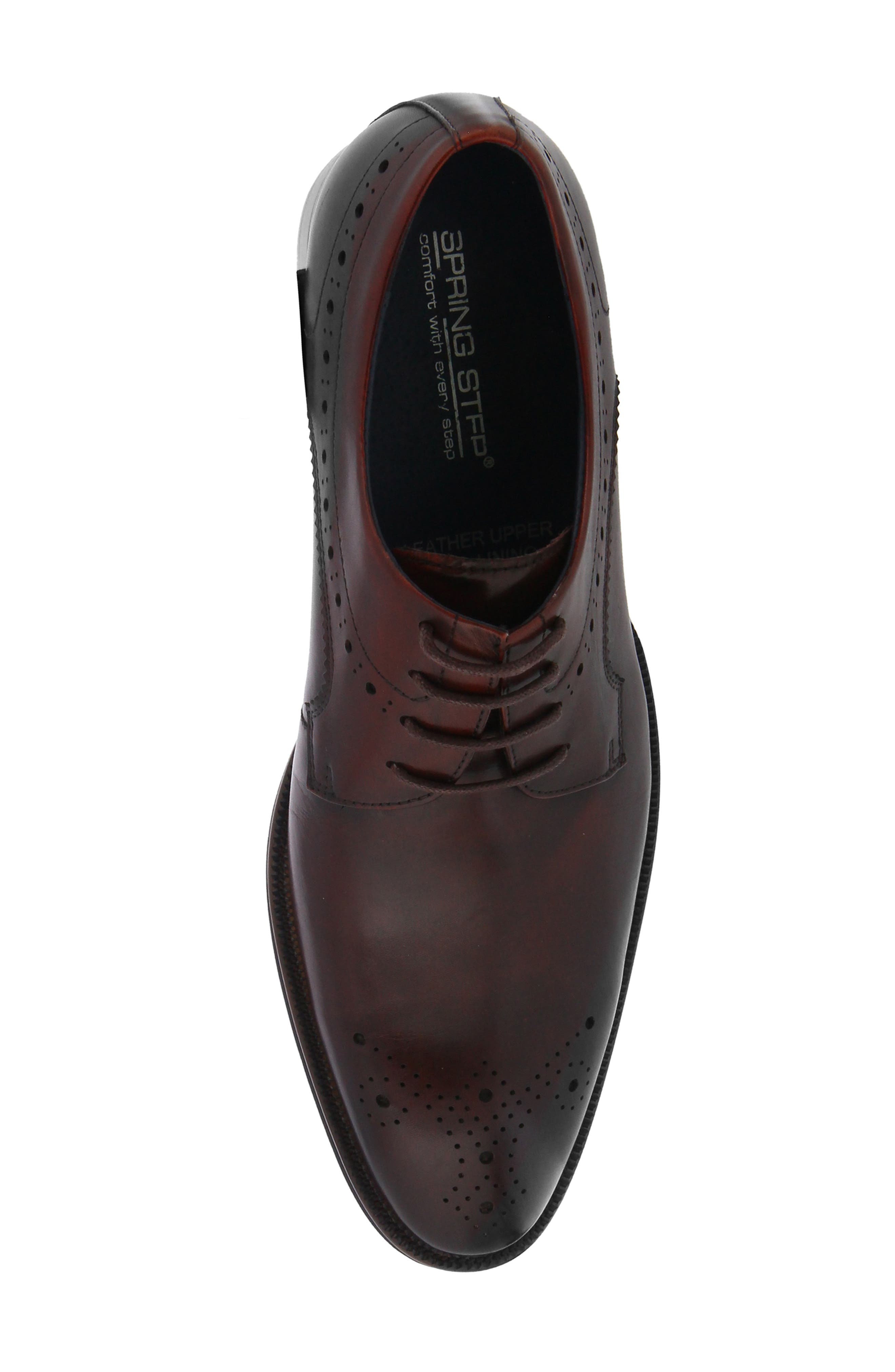 Spring Step Charlie Leather Derby, Alternate, color, Cabernet