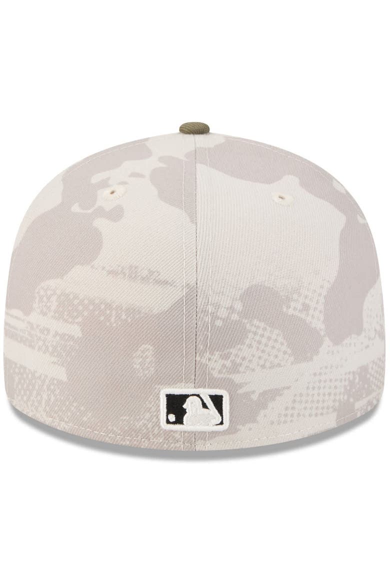 Men's New Era Light Beige/Olive Los Angeles Angels 2025 Armed Forces Day 59FIFTY Fitted Hat, Alternate, color, Light Beige