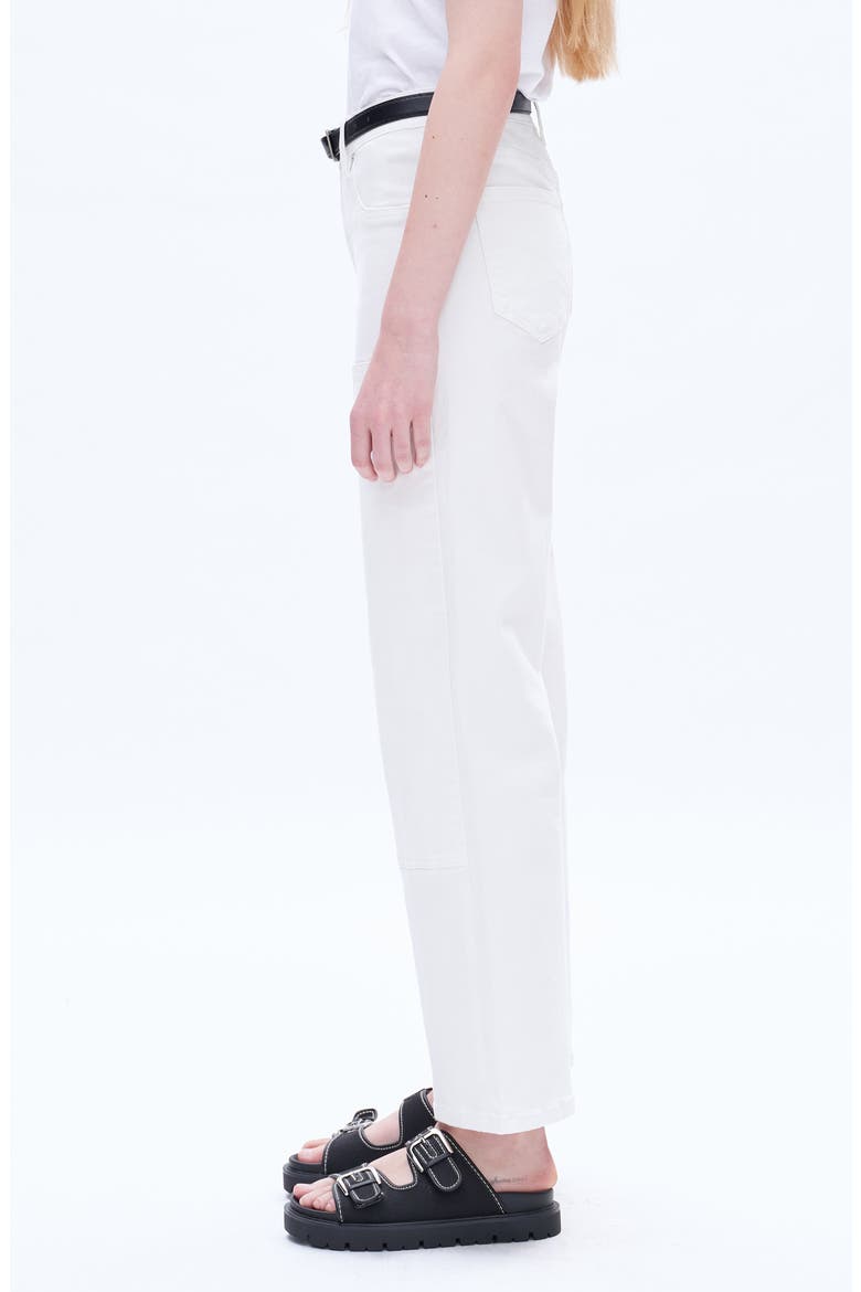 Emma High Waist Wide Leg Jeans, Alternate, color, WHITE