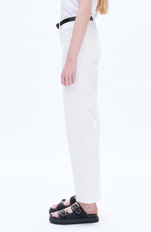 Bayeas Emma High Waist Wide Leg Jeans In White