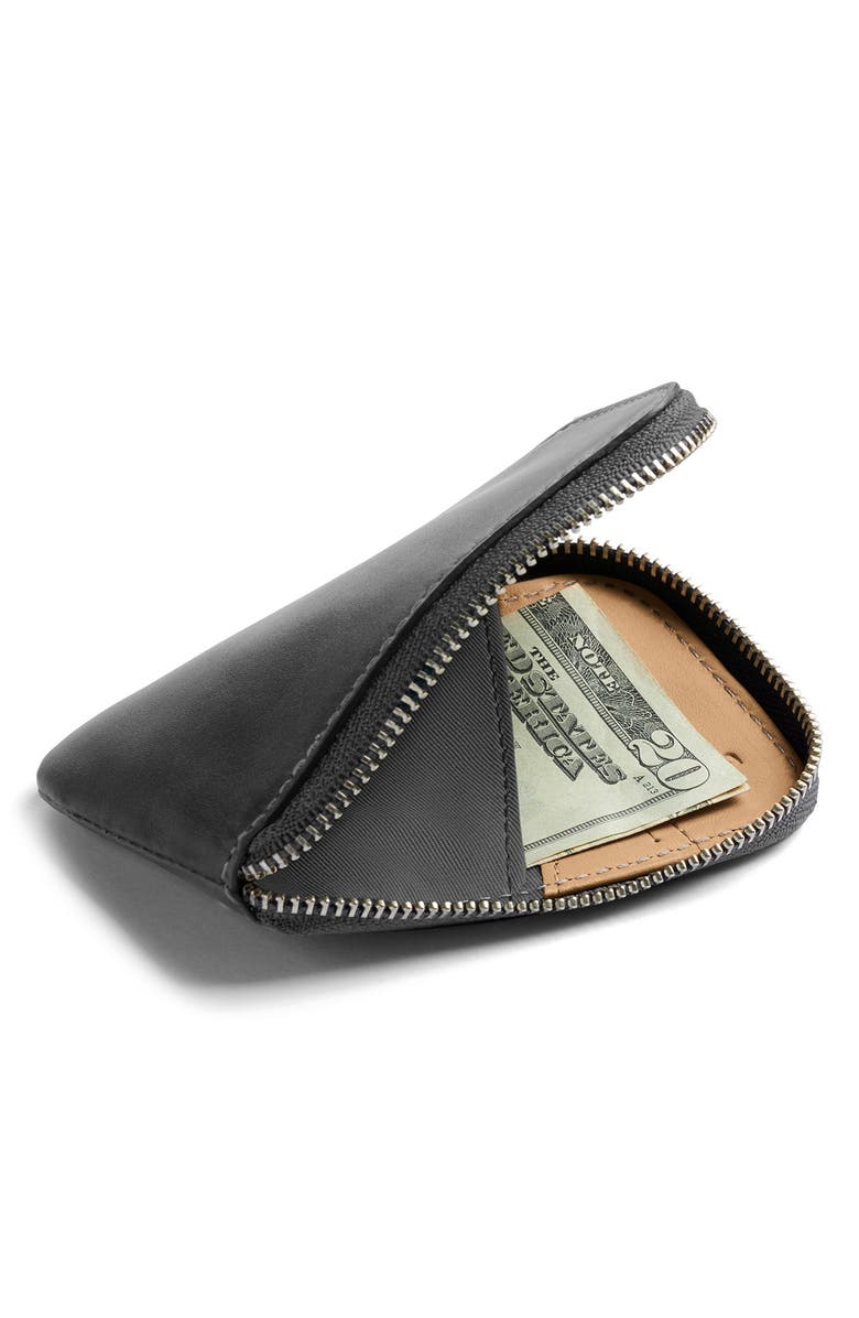 Bellroy Leather Card Pocket, Alternate, color, Charcoal Cobalt