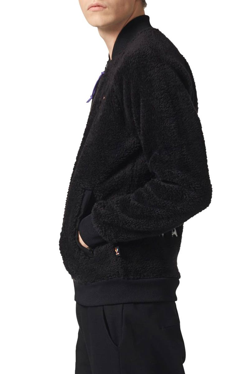 adidas Originals Pharrell Williams Hu Hiking Fleece Track Jacket, Alternate, color, 