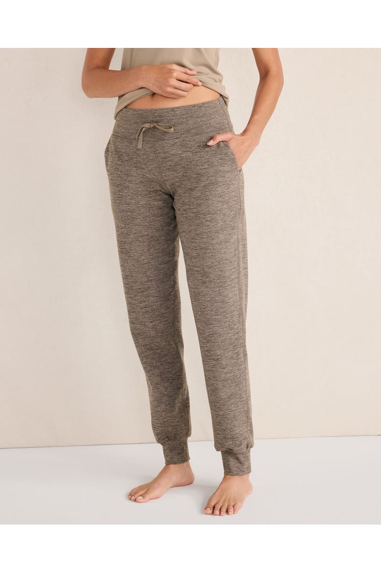 Balance Heather Drawstring Joggers, Main, color, Truffle Heather