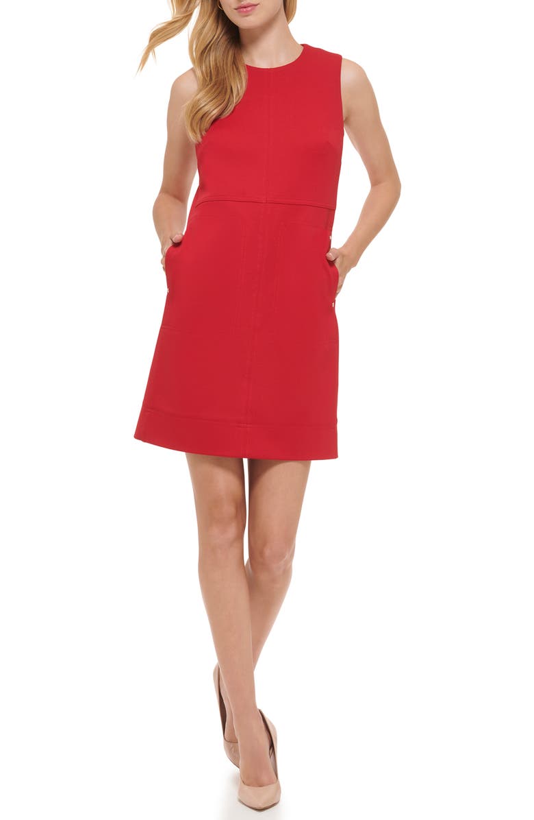 Tommy Hilfiger Scuba Twill Pocket Dress, Main, color,