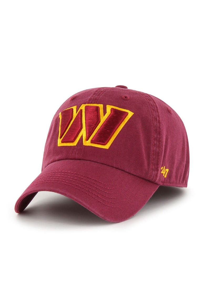 Men's '47 Burgundy Washington Commanders Franchise Logo Fitted Hat, Main, color, Burgundy